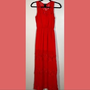 Wet Seal Maxi Summer Dress with Lace Back, Size: S